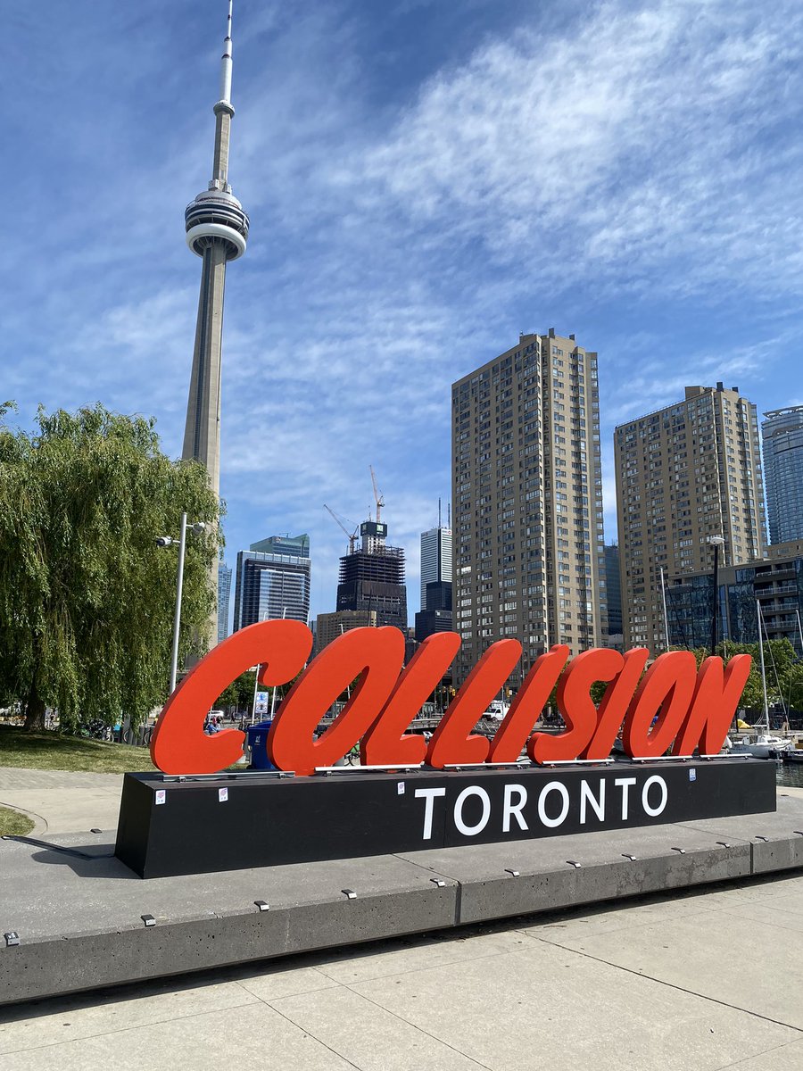 Welcome from the sunny #CollisionConf Toronto  
#startup #AI
