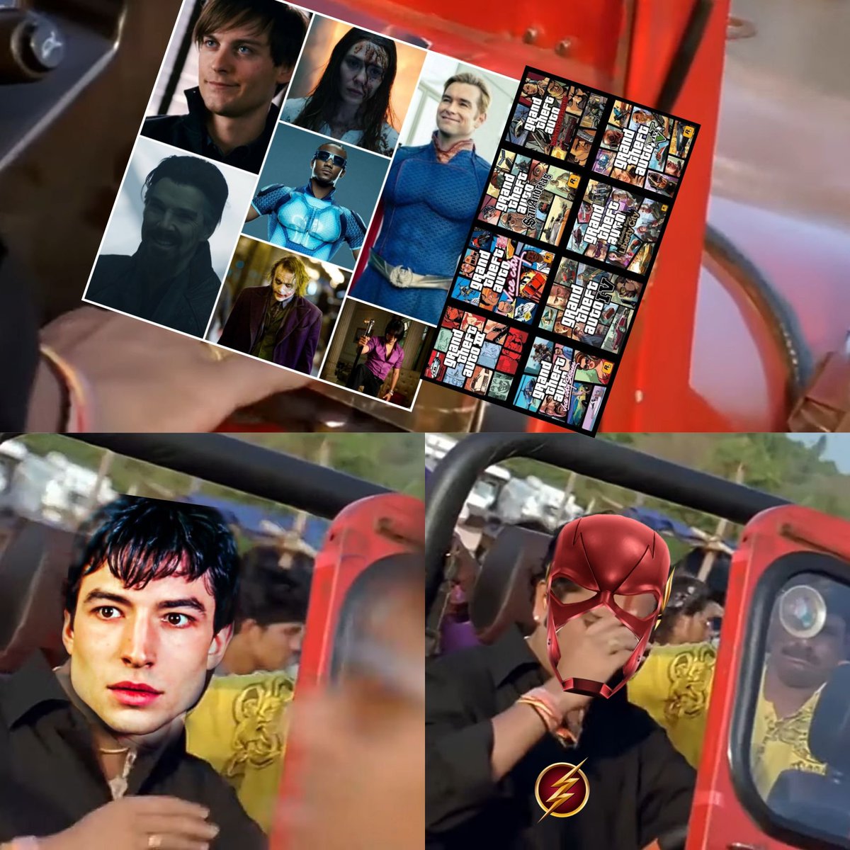 IFakeMoonKnight's tweet photo. You Know The Things 😂
#Flash #TheFlash #EzraMiller #VasooliBhai 
@ashchanchlani @superindiayt @comicverseyt @badal_bnftv @pjexplained @therealsupes https://t.co/9d0o6jK21y