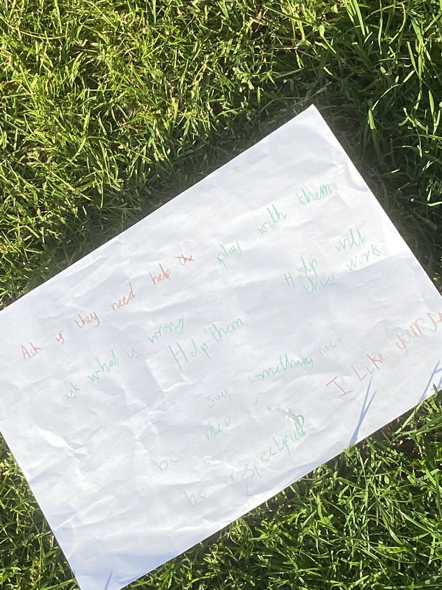 ForwardSportsC1's tweet photo. Our children discussed in their groups what kindness meant to them &amp; what examples could they give
🔹Ask if they need help
🔹Ask what is wrong
🔹Help them
🔹Play with them
🔹 Help with their work
🔹 Say something nice
🔹 Be nice
🔹 Be respectful
What does kindness mean to you? https://t.co/GxIW8tub2Q
