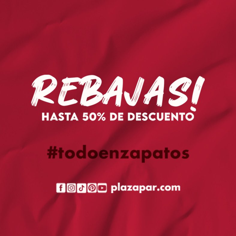 Plazapar's tweet photo. Empezamos con las #rebajas más respetadas! Síguenos en https://t.co/x0mF9PPneI https://t.co/c4piGNG8V0