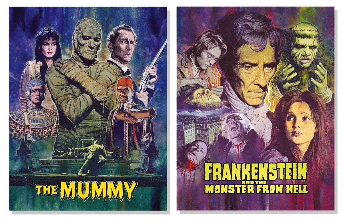 Neil Davies Illustration on Twitter "Benn looking into horror posters