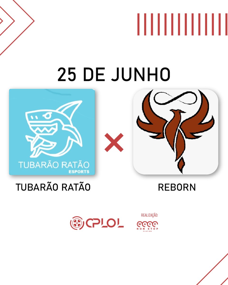 cplolbr's tweet photo. GRANDE FINAL!!! Após um mês e meio de grandes jogos disputados e reviravoltas, temos os times finalistas: Tubarão Ratão e Reborn!!!
Cadê a torcida dos times?
#cplol #cblol #lol #leagueoflegends #lolesports #lolesportsbr #esports #esportsbr #lcs #lec #lck #lpl https://t.co/wTC0QhdPI9
