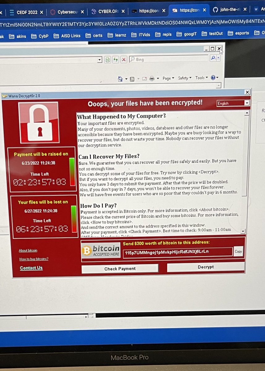 “But did you try turning it off and on?”
Yes, I did. Y’all got any of that bitcoin  laying around? 💸💸🔒🏴‍☠️  #cedf2022