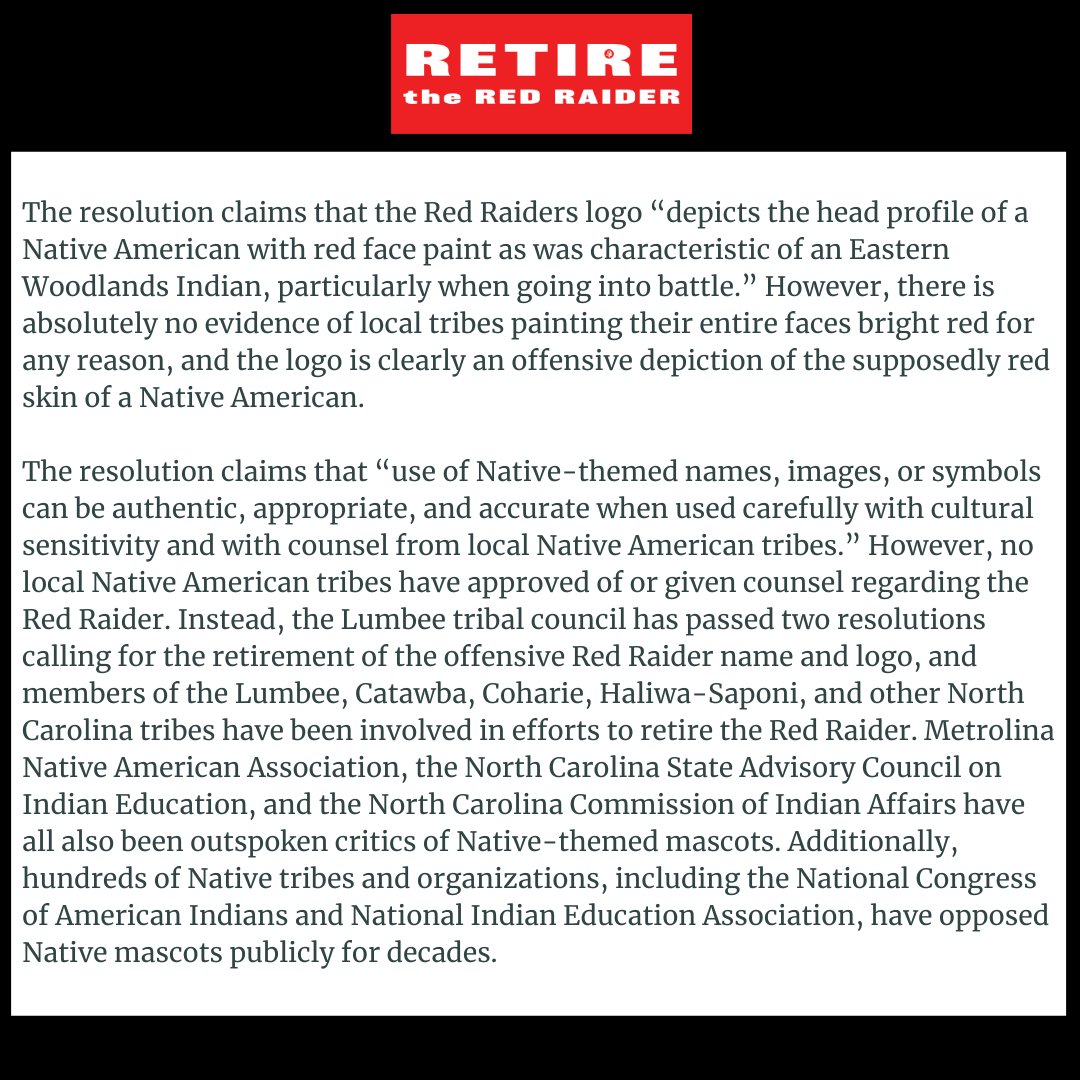RetireRedRaider's tweet image. FOR IMMEDIATE RELEASE: Two years into the Retire the Red Raider Effort, Belmont City Council Demonstrates Willful Ignorance of the Harms of the Red Raider Mascot