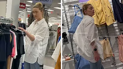 mariomojc's tweet photo. Seamos sinceros, que hayan captado a Amber Heard y a su hermana comprando en una tienda de descuento no es más que una estrategia para mostrar “que no tiene dinero” porque que casualidad que había un reportero de TMZ con una cámara en una tienda de descuento. https://t.co/jVI4E7nMpc