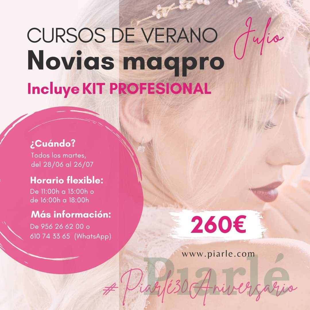 makeup_piarle's tweet photo. 📢 Este verano, especialízate en 👉 NOVIAS MAQPRO 💄 Maquillaje especial novias, tendencia y moda 💐💍 ¡Todos los martes de julio, y con turno flexible! Incluye KIT PROFESIONAL 😍💄

👉 Más información, en el 956 26 62 00 o por WhatsApp al ☑ 610 74 33 65 ☑ https://t.co/ZH9xjoxvcN