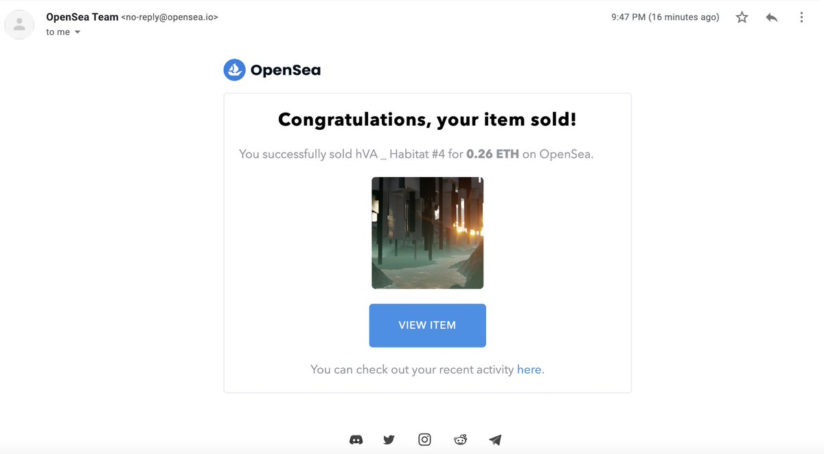 VerseHigher's tweet photo. HigherVerse Alpha is proud to report its first official NFT sale on OpenSea. With Habitat #4 successfully sold, HigherVerse eyes on continuing this determination and flow of sales. A lot more is to come! @opensea 🪐🚀

#HigherVerse #NFTartist #nftart #nftsale #OpenSea #openseaart https://t.co/folBH0A4Xy