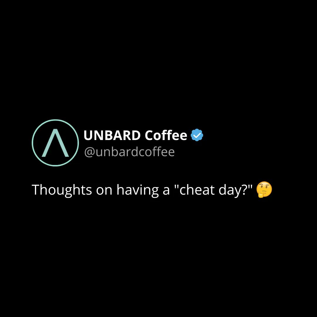 UNBARDcoffee's tweet photo. Your diet may not be on point every day, but as long as most of your days are, you're in pretty good shape! It's like a batting average ⚾️ https://t.co/LQlEsxtVHU