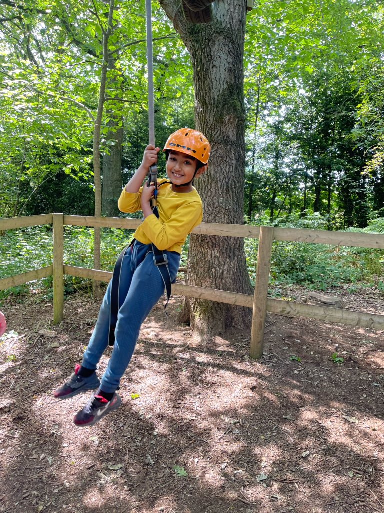 3jClass's tweet photo. Group 2 with Mrs Akhtar and Mr Gresham. Zip wiring and archery! Bravery and team spirit has been the theme of today ☀️🌟🌟 @somerville_pri https://t.co/jtyXxO2Yj7