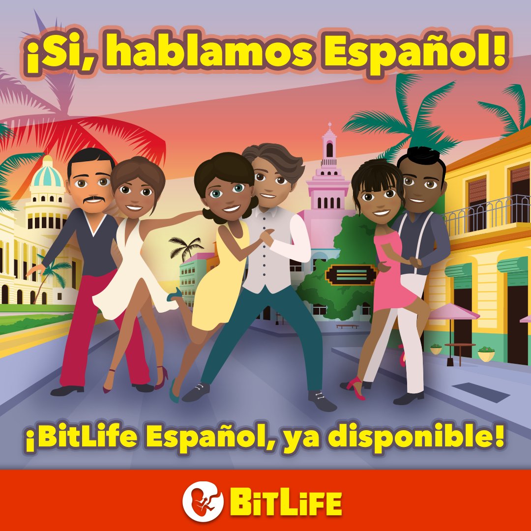 BitLife (@bitlifeapp) on Twitter photo ๐ฒ๐ฝ๐ช๐ธ๐จ๐ด๐ฆ๐ท๐บ๐ธ Enjoy BitLife in SPANISH with the all-new release of BitLife Espaรฑol, a <a href="/candywriter/">Candywriter</a> and <a href="/Goodgamestudios/">Goodgame Studios</a> collaboration!
๐ฅ Download now for iOS or Android:
bitlifeapp.es ๐ฒ๐ฝ๐ช๐ธ๐จ๐ด๐ฆ๐ท๐บ๐ธ Enjoy BitLife in SPANISH with the all-new release of BitLife Espaรฑol, a <a href="/candywriter/">Candywriter</a> and <a href="/Goodgamestudios/">Goodgame Studios</a> collaboration!
๐ฅ Download now for iOS or Android:
bitlifeapp.es