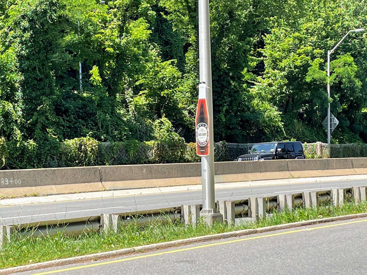 elahd's tweet photo. @BoylanBottling You or one of your distributors keep trashing up my neighborhood with your tacky advertising. Not pictured are the other Boylan and Mash soda signs zip-tied to utility poles in residential areas. Nobody is impressed by your guerilla marketing. Please stop. https://t.co/51ni2QJtHQ