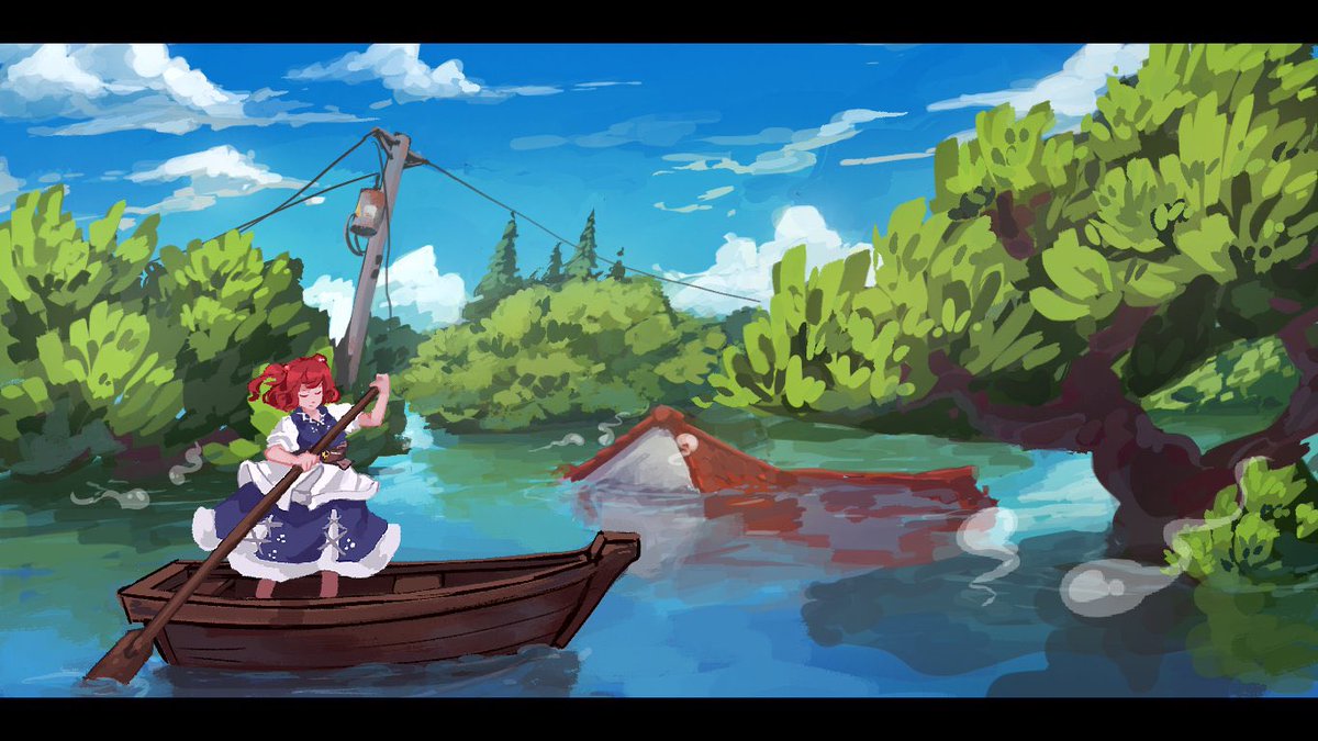 MakaiSeraph's tweet image. The legendary Ferryman of the Sanzu River. The one who helps you cross over. Komachi Onozuka.

🛶 Touhou RP account, unaffiliated with ZUN and Touhou.

🛶 (N)SFW role play, dark themes.

↻&amp;amp;♡

#touhourp #THRP