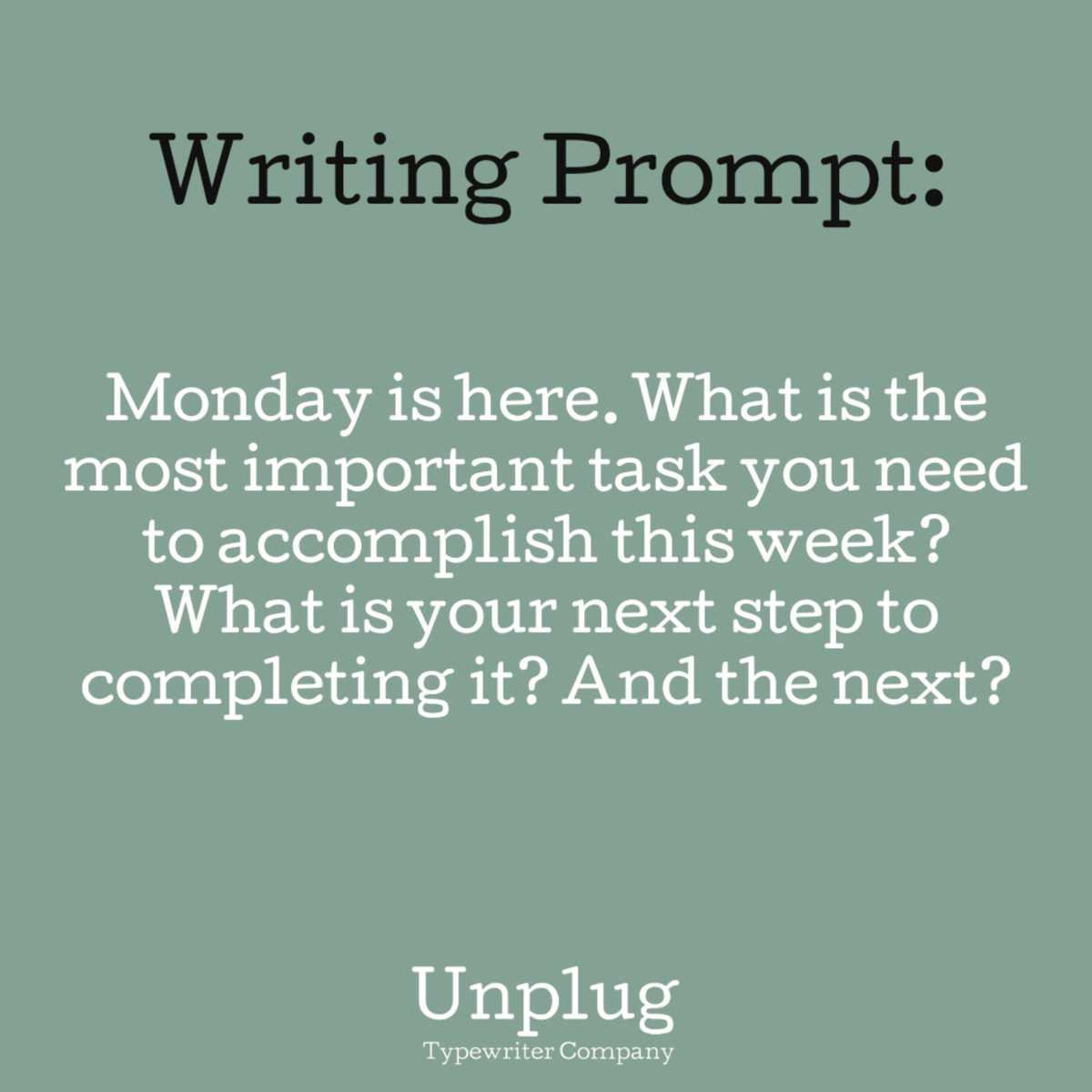 Break out those typewriters! #WritingCommunity #writingprompt #writer #MondayMotivation #typewriter