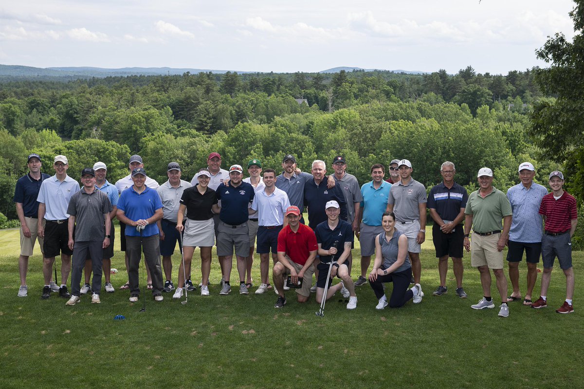 thejoefitz's tweet photo. Nice to be back at UMass last weekend celebrating the 50th Anniversary of the Mark McCormack Dept of Sport Management.  Got to play golf and on the winning team!  Honored to have received the Harold Vanderzwaag Distinguished Alumni Award for 2021 @McCormackUMass https://t.co/RZH2wf8Ob6