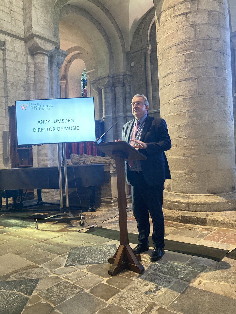 CatherineOgle's tweet photo. Andy Lumsden Director of Music @WinCathedral &amp; Bruce Parker, Chairman @WinCathFriends launch the Organ Appeal with the Friends #music #worship https://t.co/gYnG5DP8qe