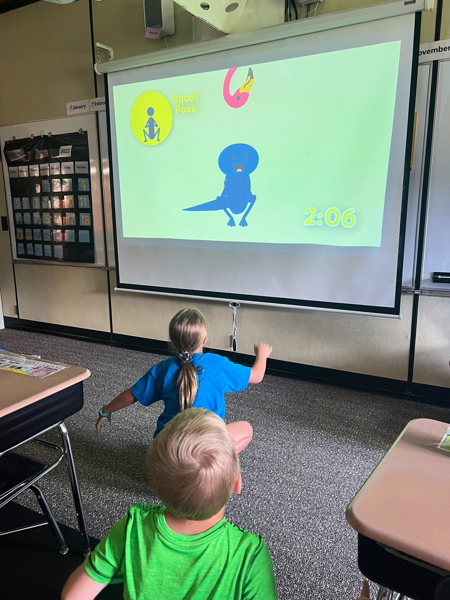 CRAS_cina's tweet photo. Y is for Yoga Day! We spent our 2nd to last day of school stretching our bodies &amp; practicing our breathing with some yoga brain breaks!🧘 #ABCcountdown to summer☀️ https://t.co/5ymZhPUNos