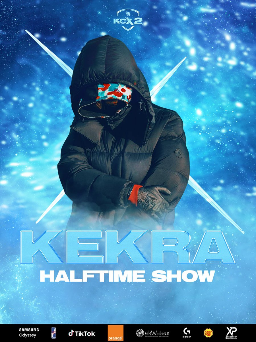 KarmineCorp's tweet photo. Tu ne voulais que gâter le Phénomène… 

Kekra est le troisième artiste du Half Time Show du #KCX2 ! 😷 https://t.co/qx3DiE9T8z