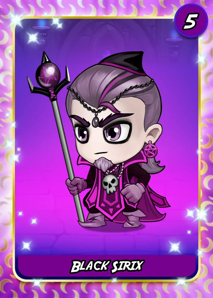 Lore 📖 

The neon garish pink trim on Black Sirix's robes is made from the pelts of ultraviolet shrews, from another dimension, that he has hunted to extinction.