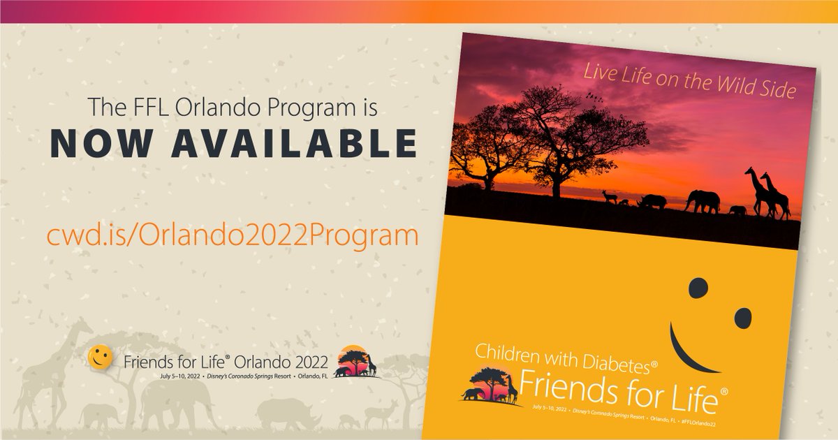 cwdiabetes's tweet photo. Our FFL program is live for viewing! We have a wild week planned—from engaging sessions to football clinics, meetups to dances, and everything in between. You don't want to miss it! 

https://t.co/8qRjjOCWmT

#CWDiabetes #type1diabetes #T1D #FFLOrlando22 #Fiffles https://t.co/AsibWo5nty