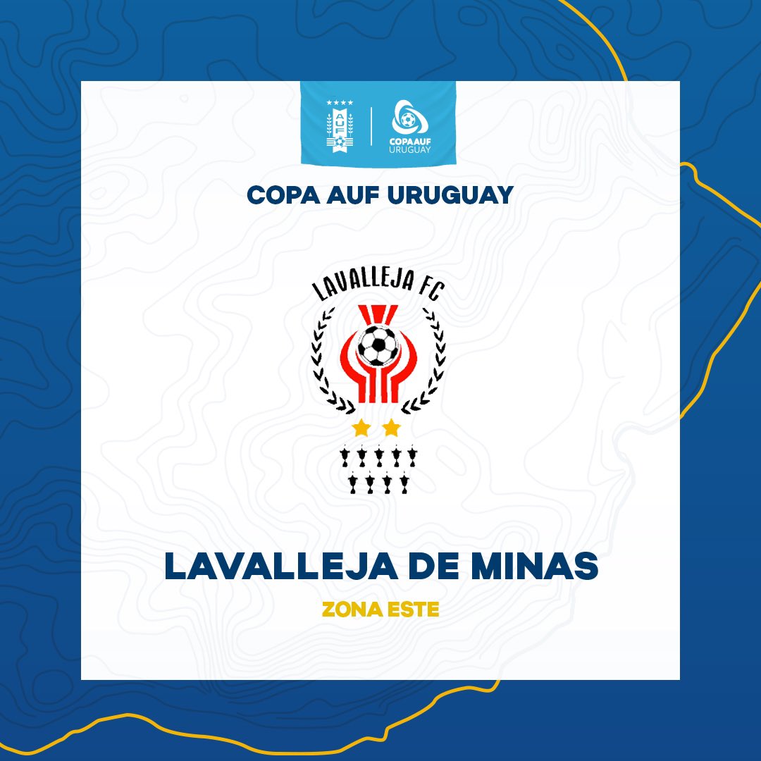 CopaAUFUruguay's tweet photo. 🏆🇺🇾 𝐄𝐥 𝐋𝐚𝐯𝐚𝐥𝐥𝐞𝐣𝐚 𝐅𝐮́𝐭𝐛𝐨𝐥 𝐂𝐥𝐮𝐛, de la ciudad de Minas, dice presente en la primera Copa AUF Uruguay.

El jueves 23/6 visita a @cabarriolimpico por la fase preliminar.

Hola @LavallejaF 🔴⚪️👋🏻
¿Cómo esperan el debut todos los hinchas del Lava?

#JuegaUnPaís https://t.co/UrhKZ8GI6N