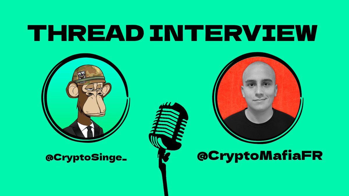 CryptoSinge_'s tweet image. [ THREAD INTERVIEW 7 ] #ThreadInterview 

Je vous partage l’interview du plus beau mafieux du CT FR @CryptoMafiaFR 👇

❤️et♻️