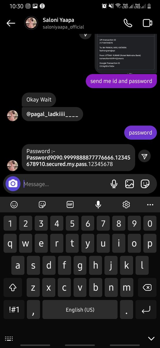 MacUttam's tweet photo. @saloniyaapa7 ye bhot badi wali fraud hai chor hai  ye instagram pe account bechne k naam pe paisa leti h or account ni deti h jab refund mango to block kr deti h https://t.co/nv6VpLDlDh
