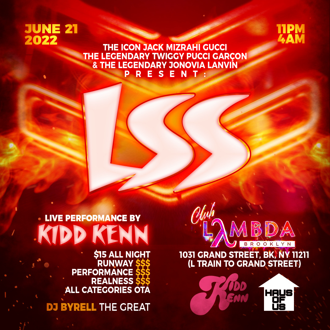 CCreativePR's tweet photo. The icon @gorgeousjack the legendary @SimplyTwiggy  &amp; @jonovia are back with another LSS event at the one and only club @LambdaLoungeNY🌈 ✊🏽

Special performance by: @kiddkenn 
Music by: @ByrellTheGreat
Big thanks to @kikihausofus for the support!!

$15 Entry! ✨🥂

#LSSnyc #BK https://t.co/DEb37lw9I6