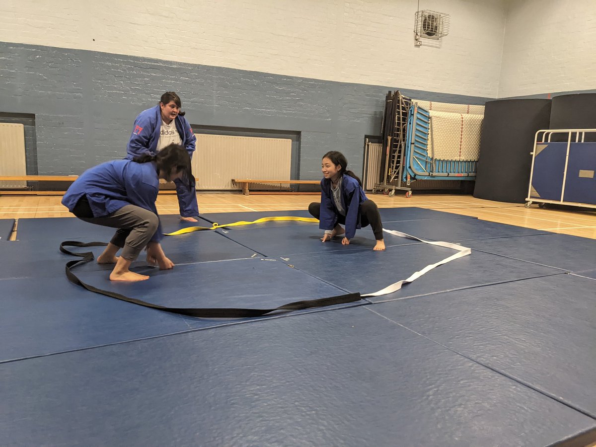 Loving the sumo competition at the end of Judo club today. #staystrong