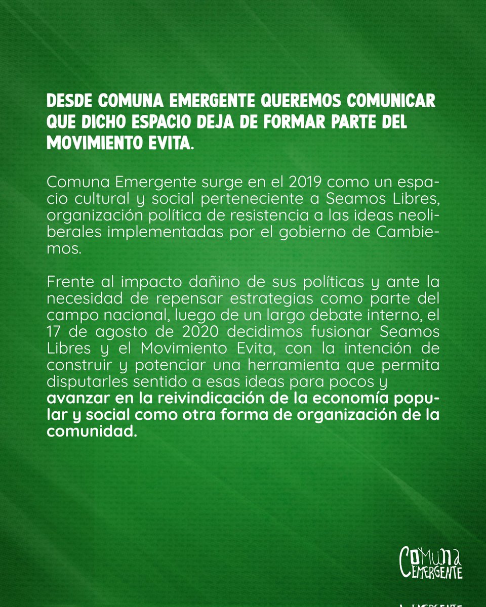 juangago1's tweet photo. Comunicado de Comuna Emergente.
.
.
.
#HacemosComuna https://t.co/qWaG4IRVkw