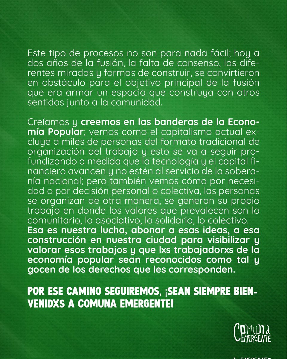 juangago1's tweet photo. Comunicado de Comuna Emergente.
.
.
.
#HacemosComuna https://t.co/qWaG4IRVkw