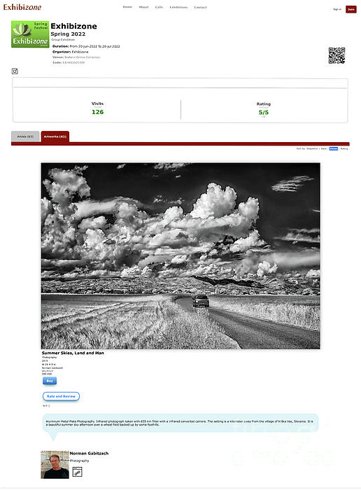 NormGa1's tweet photo. New artwork for sale! - "Summer Skies, Land and Man by Norman Gabitzsch showcased at Exhibizone - Spring 2022 exhibition" - https://t.co/8DqZ3vSQIA @fineartamerica https://t.co/wvuXXn4Cbd
