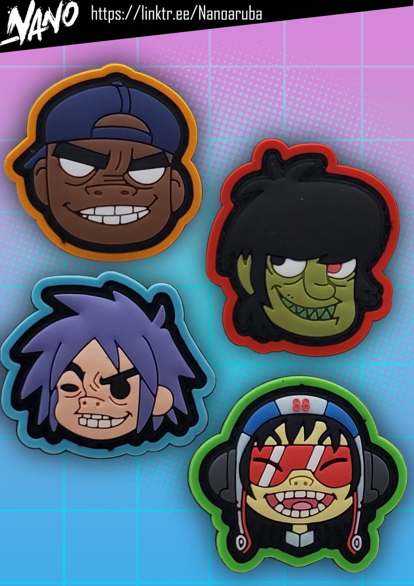 Nano_Aruba's tweet photo. Gorillaz patches are now live @ https://t.co/WGpn6fg1Wx
#gorillaz #patch #pvc #rangereyes #velcro #2dgorillaz #murdocgorillaz #russelgorillaz #noodlegorillaz https://t.co/jgEfM7fzoT