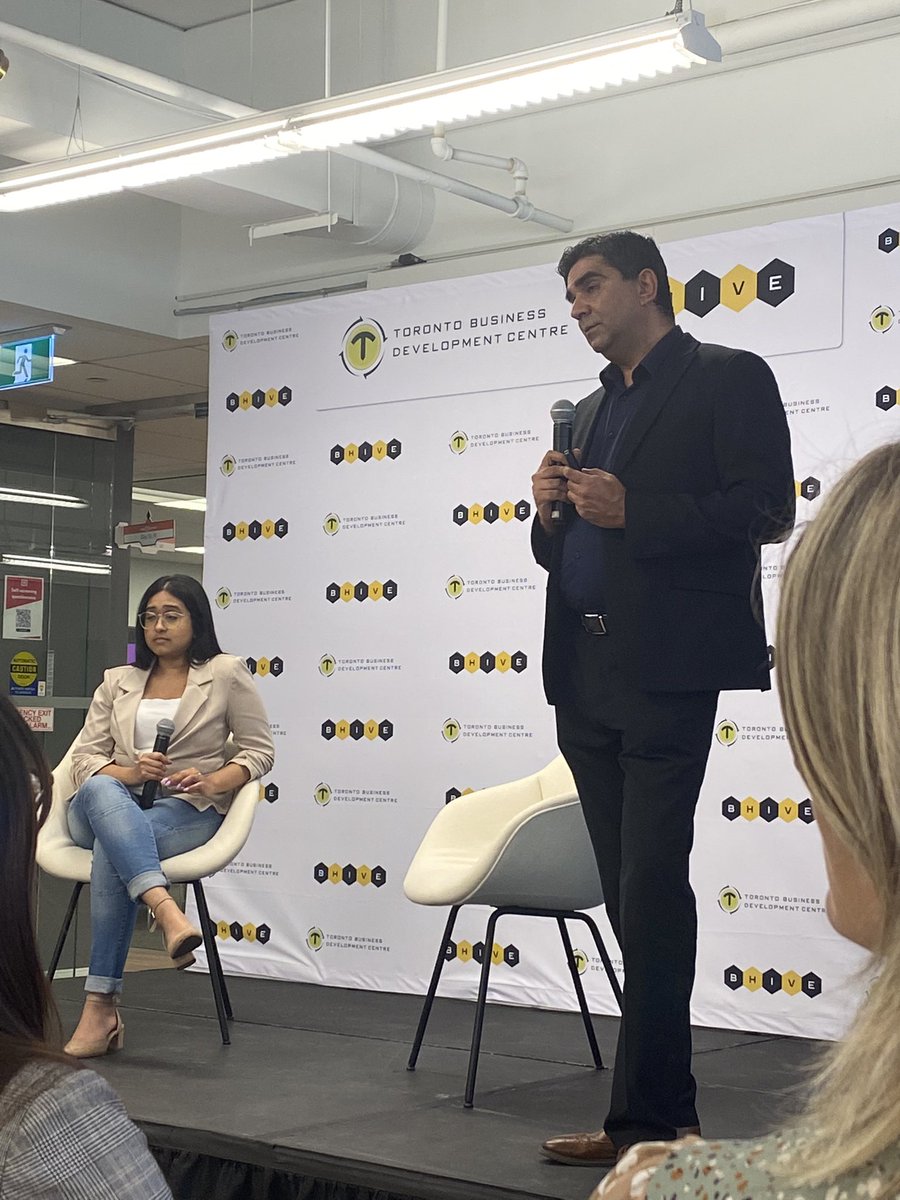 theTBDC's tweet photo. Thank you Anusha Srinath & Kamran Akbar of @bdc_ca for coming out to speak to our #collisionimmersion cohort of 25 innovative startups about financing options in Canada! #innovationnation #torontostartup #startupadvice https://t.co/lwGQukjzK3