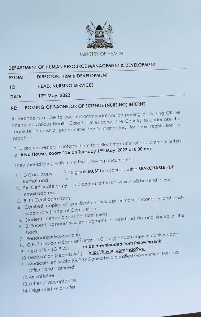SharonC91561285's tweet photo. According to Kagwe,
When are the medical interns going to be posted?
@MOH_Kenya
@susan_mochache
@mutahikagwe_cs
@KNUNOFFICIAL
#Postnursinginterns
#postmedicalinterns
#postbsninterns
#Room119
What's your plan about the notice on your doorstep?
And the memos never true? https://t.co/adi9MEIXX8