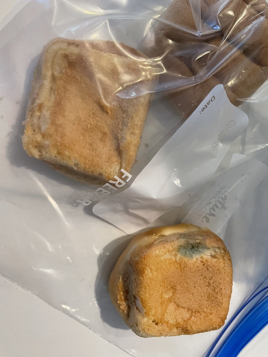 allyfrags's tweet photo. @CanyonGFree second loaf of bread this week that was covered in mold when we opened it… best by date is August… https://t.co/hwNjS8sAgl
