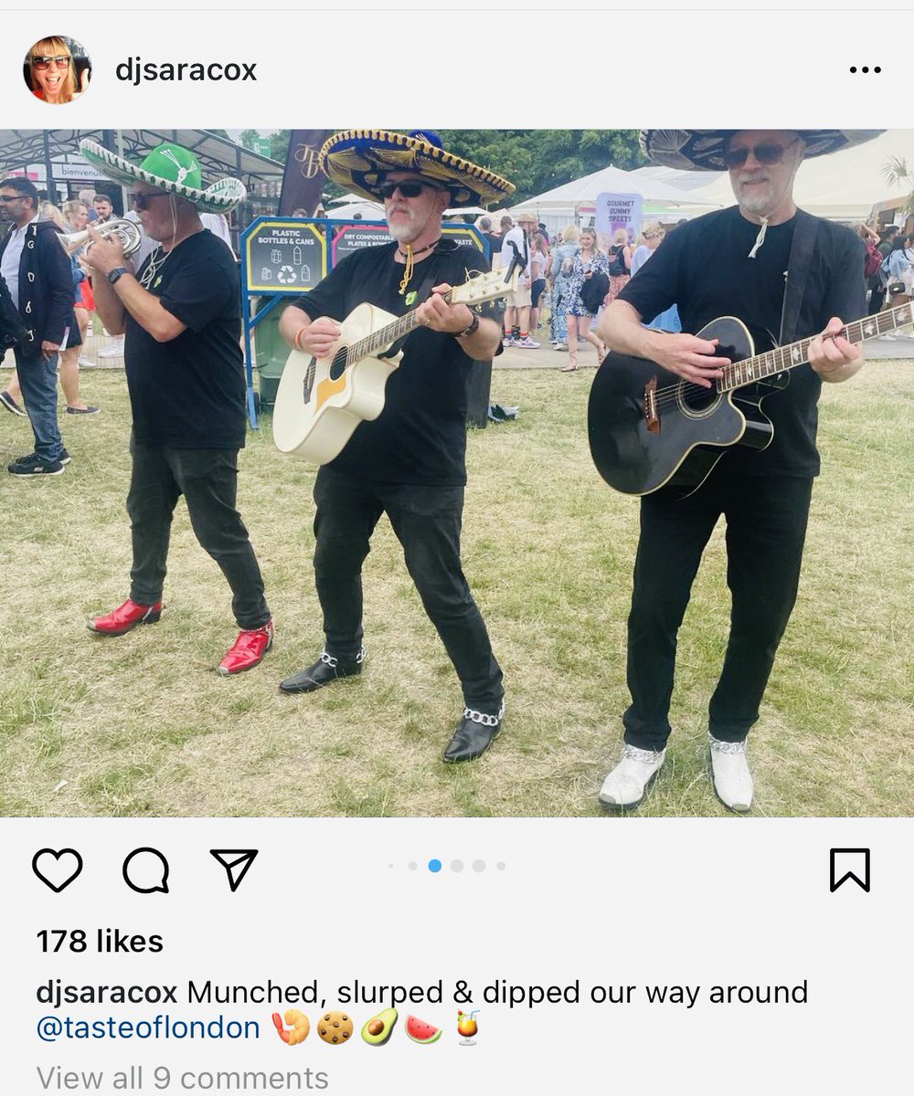 BeatoBurrito's tweet photo. A quite wonderful long weekend performing at @TasteofLondon with our friends at Holy Moly Dips. And thanks @TimesRadio for having us on Sunday morning!! https://t.co/cOeEI0NLhf