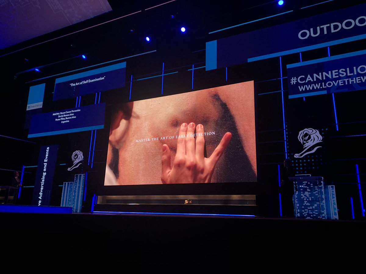 reportepub's tweet photo. Oro en Outdoor para Argentina !! “El arte del autoexamen “ de David Buenos Aires para MACMA #cannesLions2022 @Cannes_Lions 🇦🇷👏🏻👏🏻👏🏻 https://t.co/7RTz0qaNHz