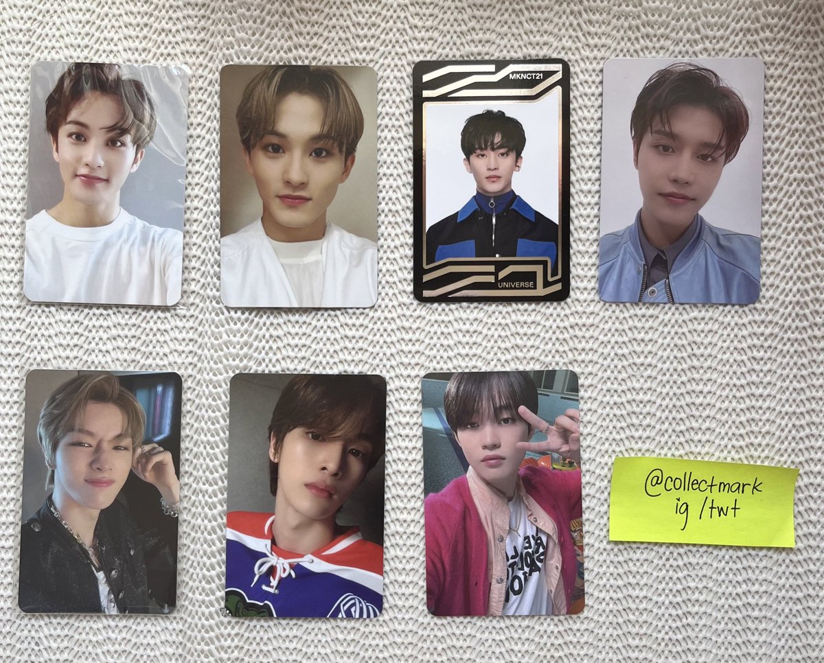 collectmark's tweet photo. WTS ✰ USA ONLY !

♡ NCT misc photocards

- $5 each exc mark kihno which is $10
- DM me a 😊 to purchase https://t.co/EQrsH47Lz5