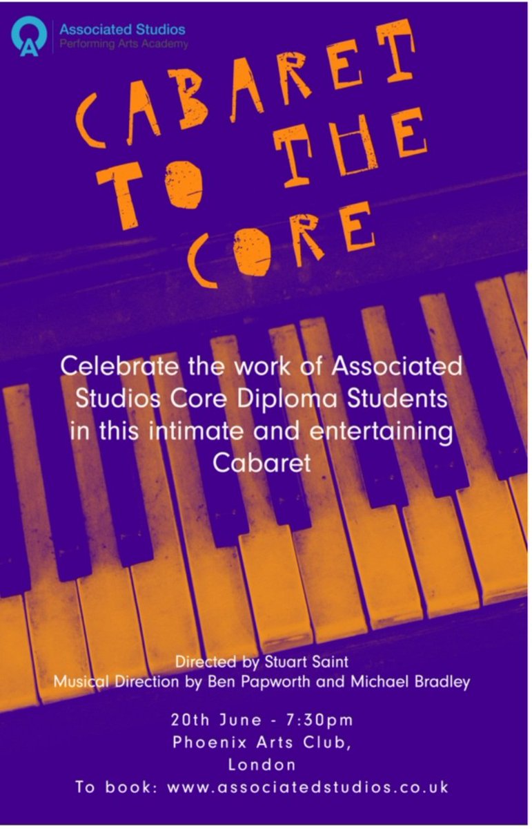 Good luck to all <a href="/Assoc_Studios/">Associated Studios</a> performers who are involved in tonight's Cabaret. Break legs and don't forget to have fun!! Love y'all. Xxx