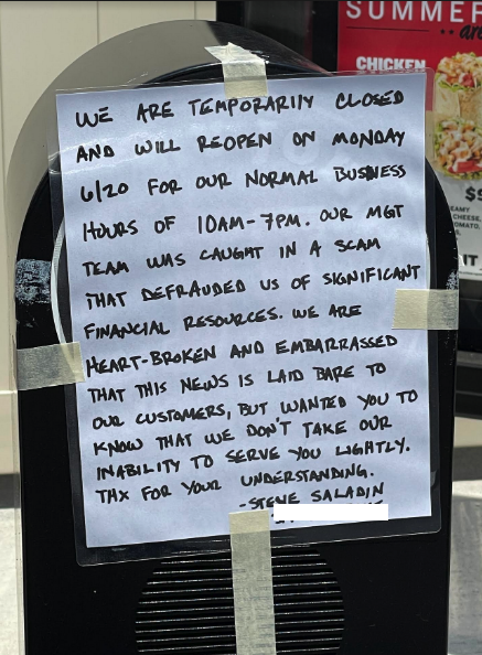 royfire's tweet photo. A lesson for all retailers accepting cash: Ever wondered why fast food joints offer $10 or a free meal if you don't get a receipt? It's meant to deter employee theft. Here's the story of a Jimmy John's that had to close and los...
https://t.co/7EIenHn8s5 https://t.co/0zA4Cgsss0