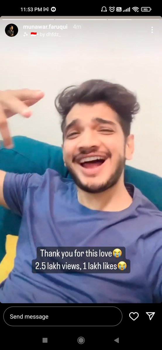 Priya_Slays's tweet photo. He is happy with the views 🥹
Keep Streaming Guys💞
Vibing!!!!🫶

#MunawarFaruqui https://t.co/K5uO3acXpt