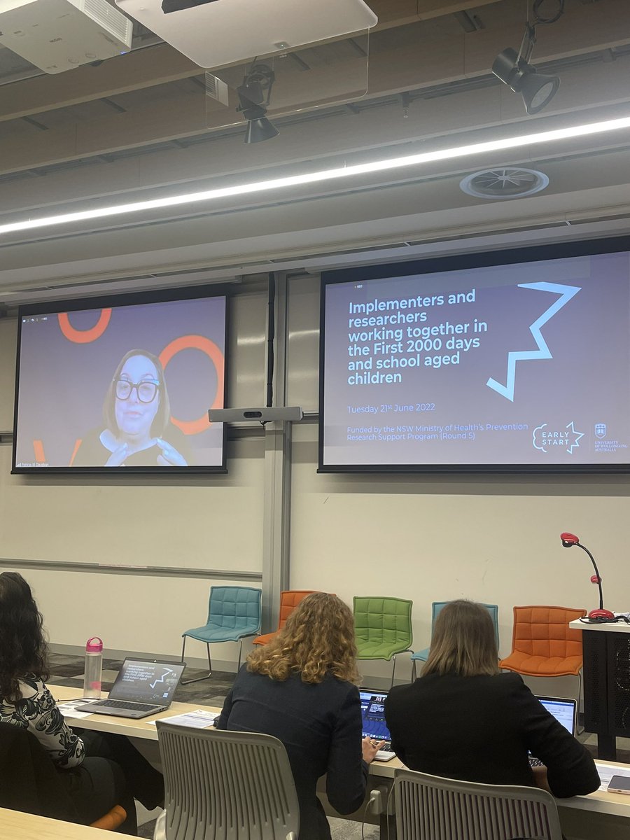 EarlyStartPRSP's tweet photo. To kick off the seminar, a welcoming message from Trish, the Vice Chancellor of UOW @UOWEarlyStart @NSWHealth @EarlyStartPRSP @uowresearch #First2000Days https://t.co/Ja6EcRdxQw