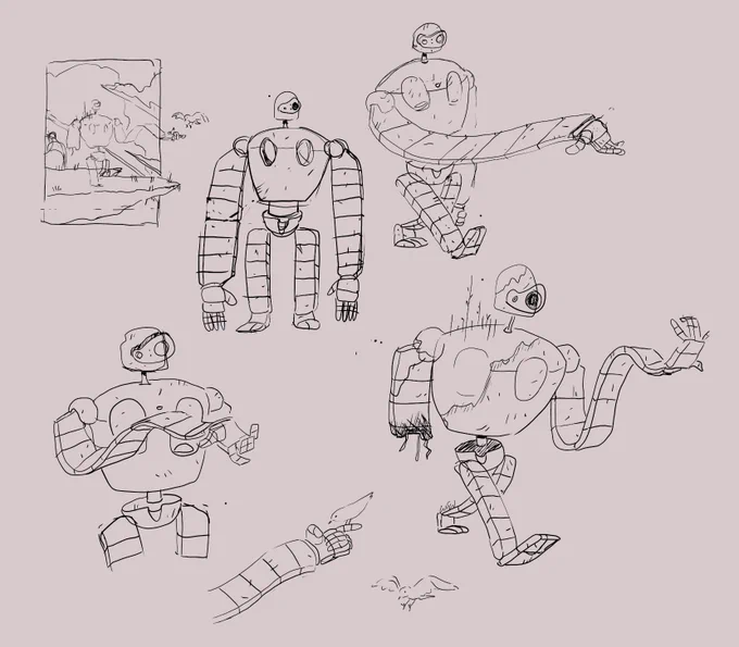 I love this robot design and it's fun to sketch too 