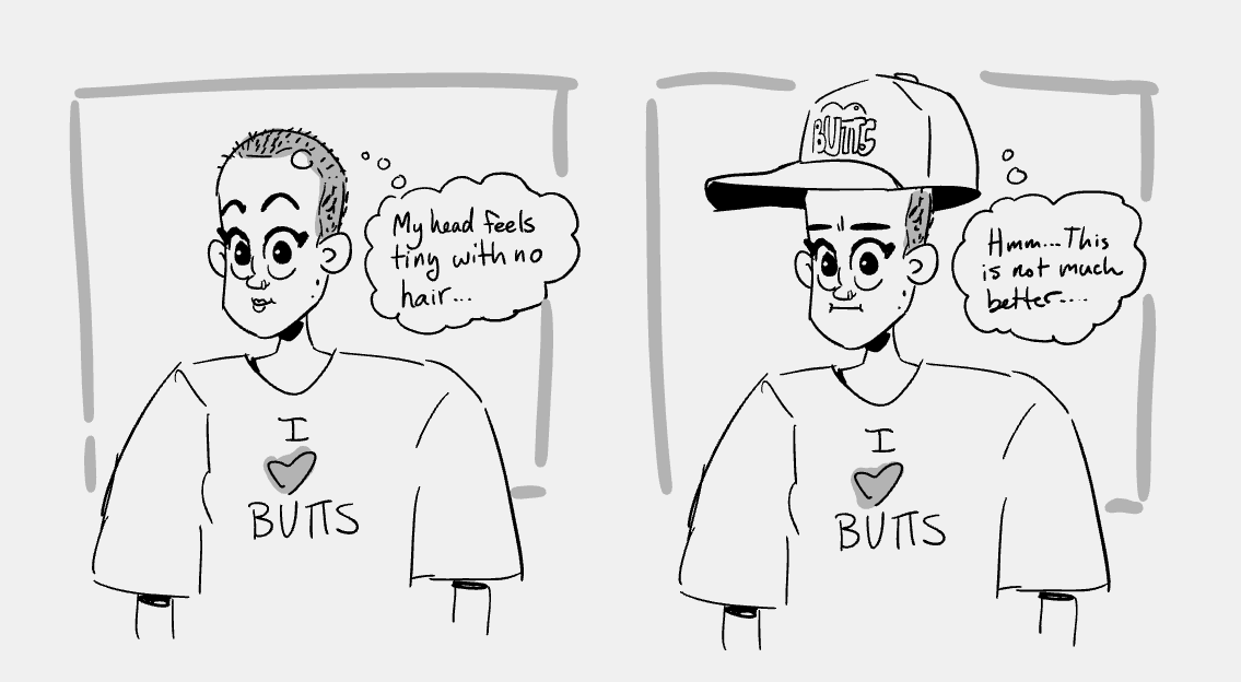 lottescribbles's tweet photo. Hiii Twitter! If you haven't shaved your head at one point in your life, you shouuuuld. And everyone wants to rub my head now and it makes me feel like a good lil boy🤡
#baldproblems #baldlady #hotbaldlady #ArtistOnTwitter https://t.co/9Uh8faCmMi