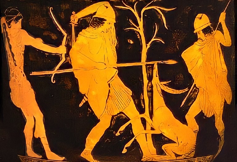 RelatosMitolgi1's tweet photo. 🏺Artemis y los Gigantes Alóadas, crátera ateniense de figura roja. 450 a.C.
Museo de Arte Antiguo de Basilea y Colección Ludwing, Suiza Forma: Crátera campana. Período: Clásico
#Crátera #Aloadae #GigantesGriegos #Gigantes #arte https://t.co/Vs0JPwzJps