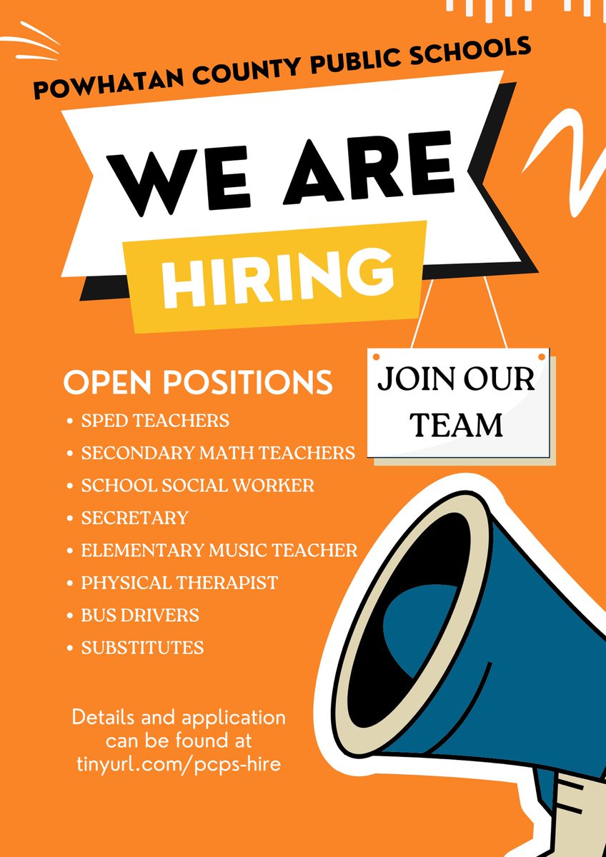 Come join our Powhatan family!