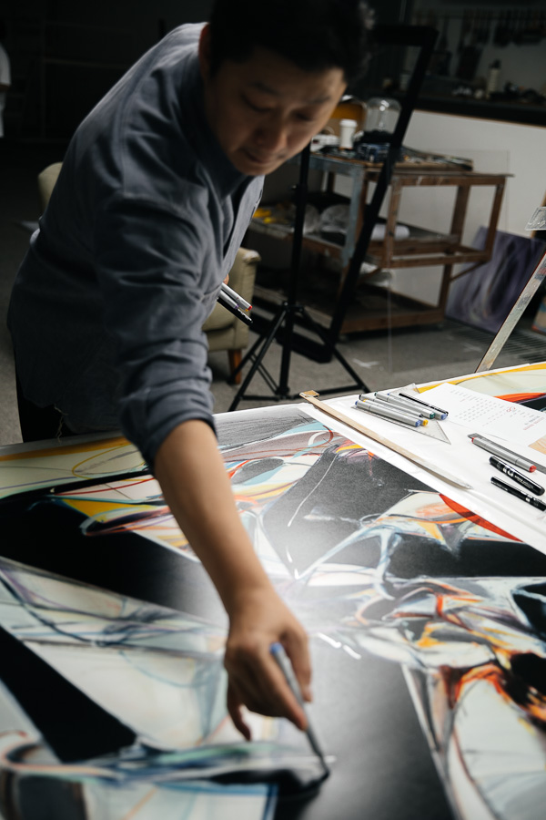 avant_arte's tweet photo. Introducing our debut collaboration with #JiaAili – The Action of Three Primary Colours. Jia imbues spirituality into timeless, apocalyptic landscapes – brightened by hope. The edition of 50, 15 of which have been uniquely hand-finished by the artist, will be available June 28! https://t.co/d9niEx4XcA