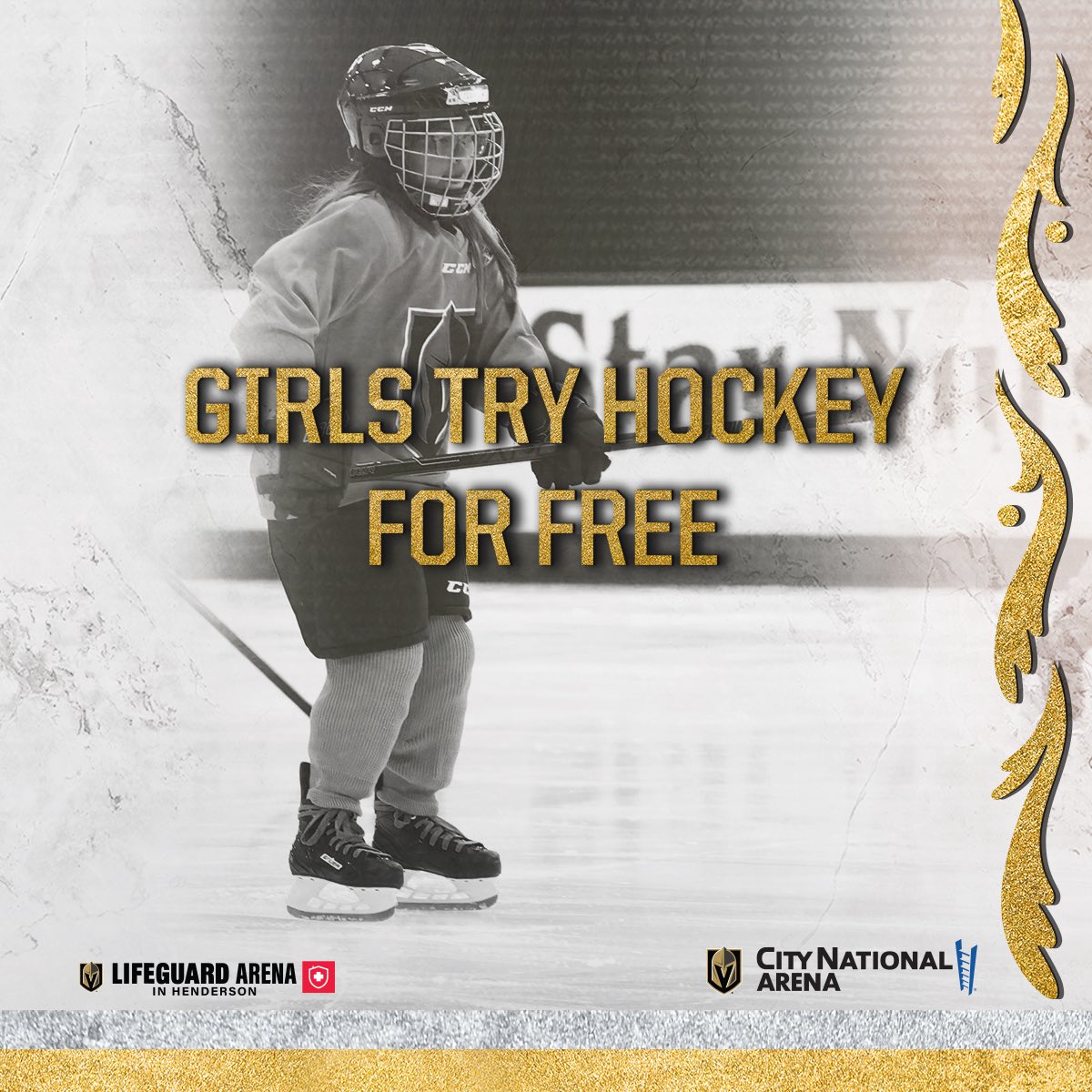 Sheri_Hudspeth's tweet photo. Girls Try Hockey for Free at Lifeguard Arena July 16th 9:10am-10:10am. 
City National Arena July 17th 3-4pm. https://t.co/jSE1VmXhDa to register. All equipment provided. Open to girls ages 4-10. @LasVegasLocally #girlshockey #growthegame https://t.co/B7rfH767Pu