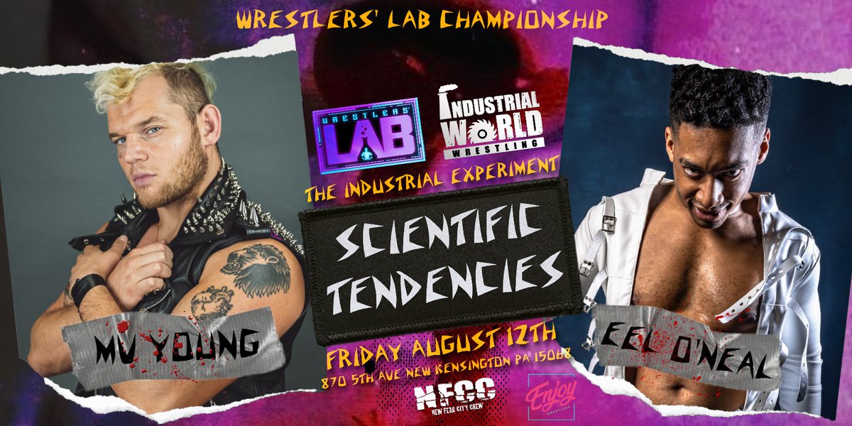 WrestlersLab's tweet photo. At #ChemicalMV, where @eeloneal became #1 Contender, he set @wantedmv up to be blindsided by his former student, @Perfect_Perkins.
At #SHOWABUNGA, in MV's absence, he attacked @JosephAgame to send a message.
It's time to settle it. #ScientificTendencies
https://t.co/uXYPpqaPdm https://t.co/GaRechyJx6