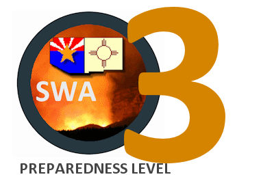 SWCC ... effective today (6/20/2022) @ 1800, the Southwest Area Preparedness Level is at 3 (PL-3).